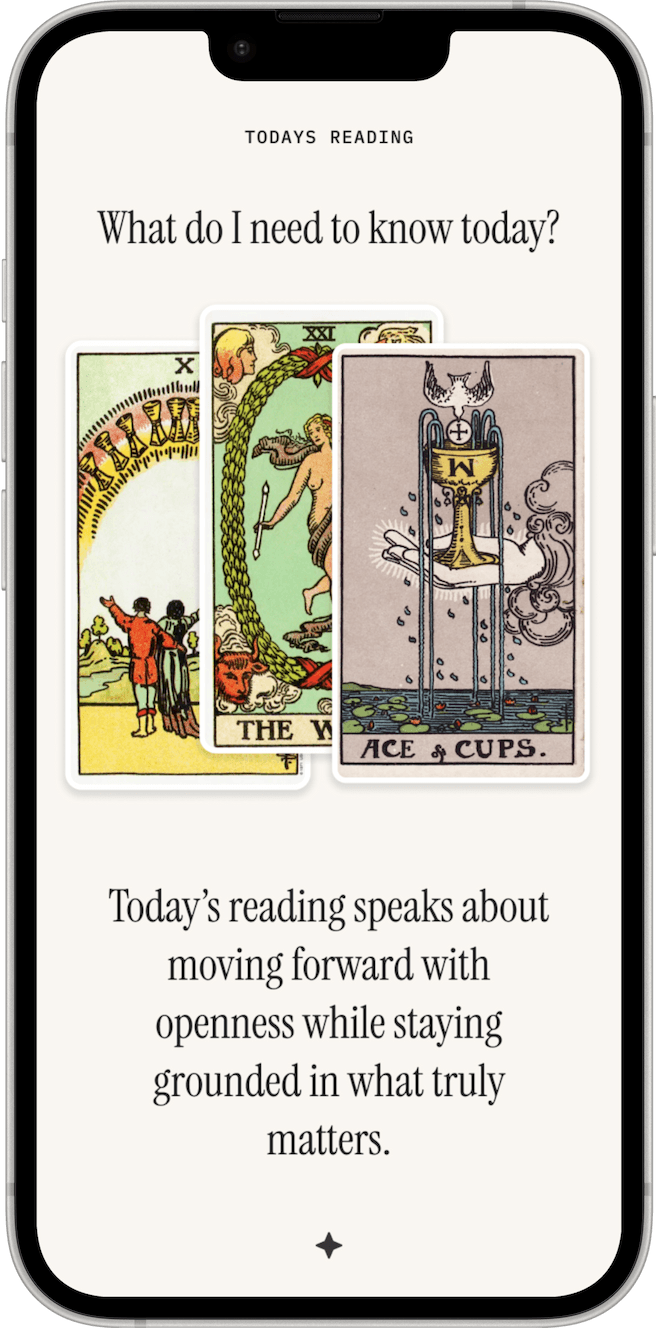A personal tarot reading asks: What do I need to know today?